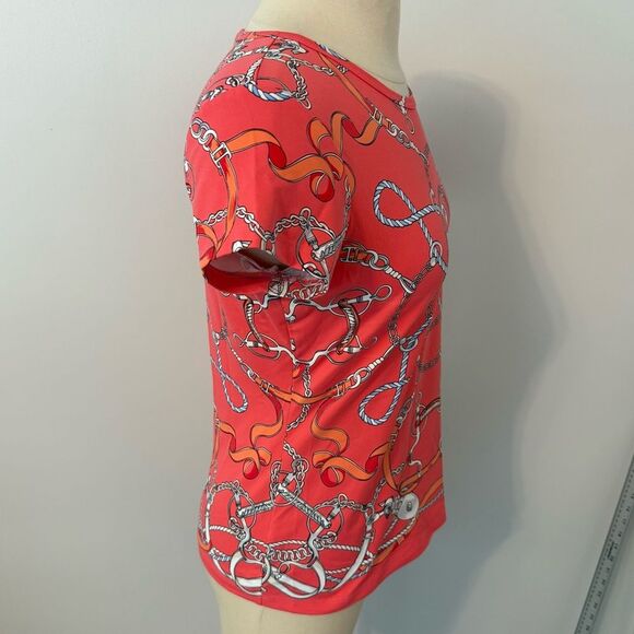 J.McLaughlin Signature Catalina Cloth T-Shirt Nautical Print Size Small - Picture 3 of 6